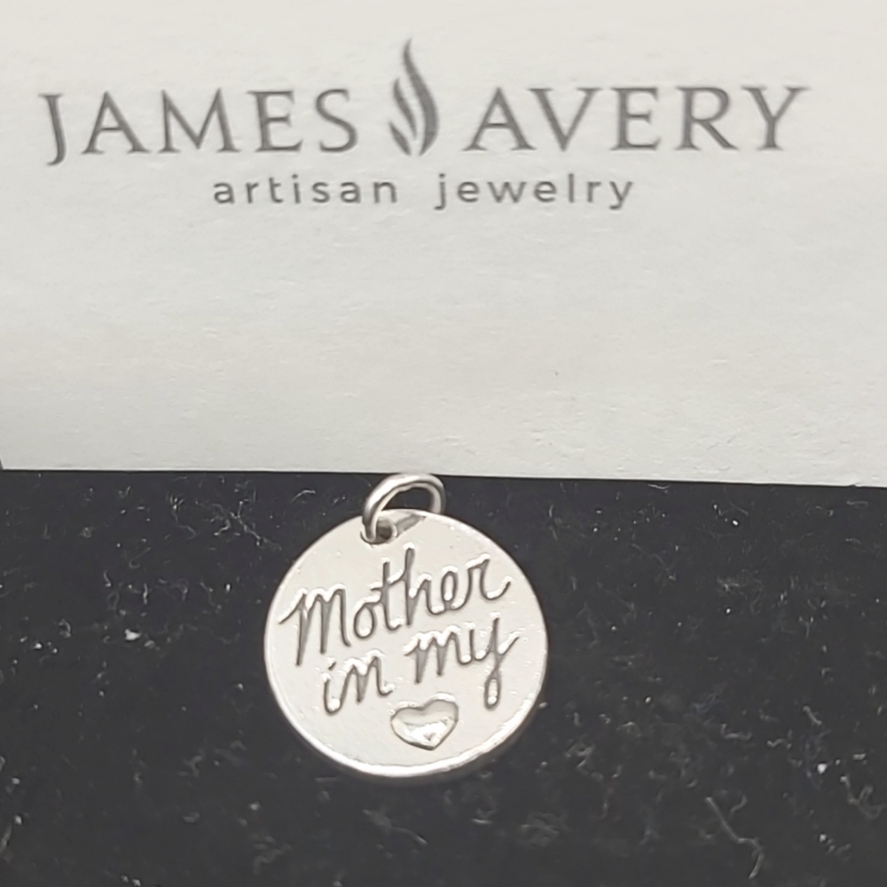 James Avery Sterling Silver "Mother In My Heart" Charm